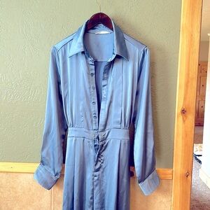 Silky romper sky blue